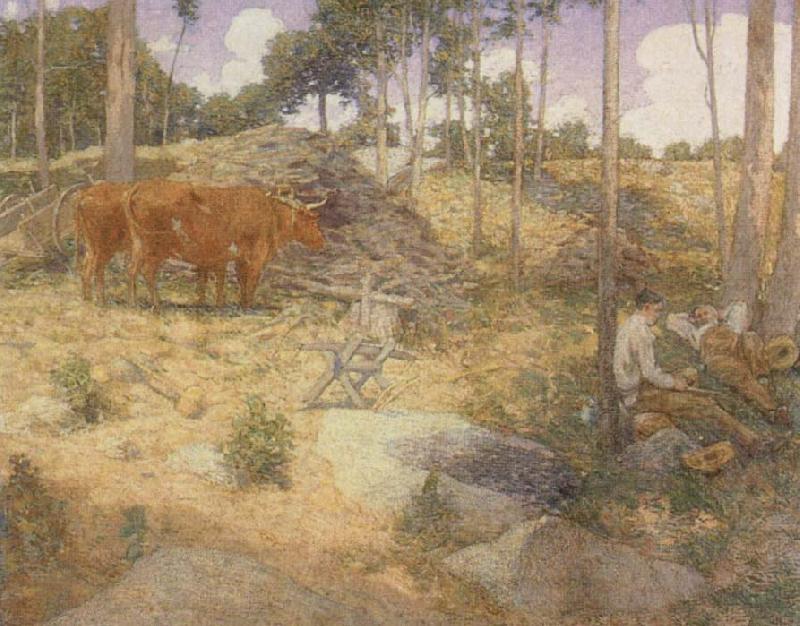 julian alden weir Midday Rest in New England Germany oil painting art